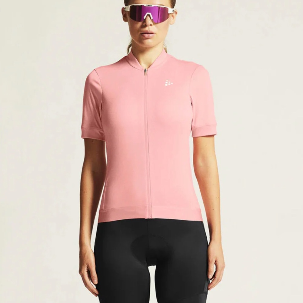Craft Women's Light Pink Short Sleeve Cycling Jersey